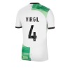 Maillot de Supporter Liverpool Virgil 4 Extérieur 2023-24 Pour Homme